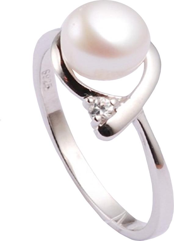 Moonpearls MOON Azalia - prsten s pravou říční bílou perlou RP000128 Velikost 51 mm RP000405