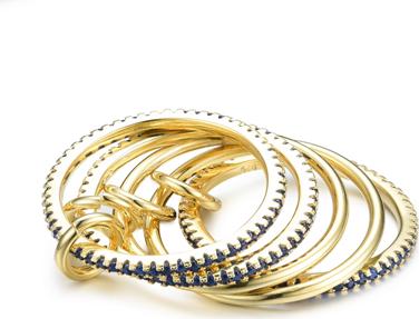 MOISS Moiss stříbrný prsten EUGENIE GOLD R0003237 Velikost 58 mm R0003240
