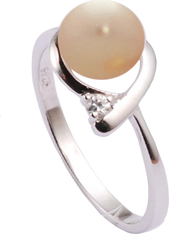 Moonpearls MOON Azalia - prsten s pravou říční růžovou perlou RP000140 Velikost 52 mm RP000141