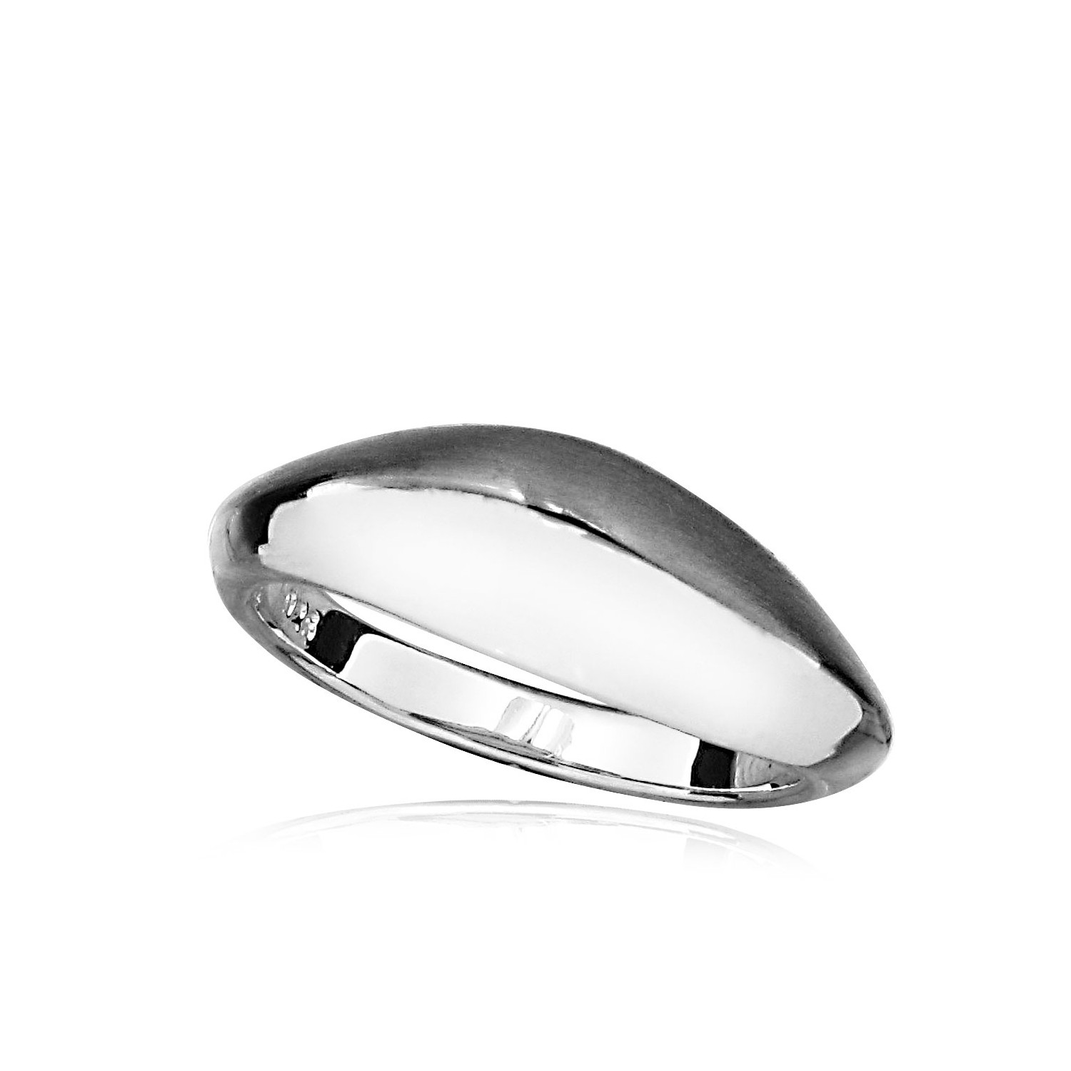 MOISS Moiss prsten ALEJANDRINA SILVER BLACK R0001050 Velikost 52 mm R0001050