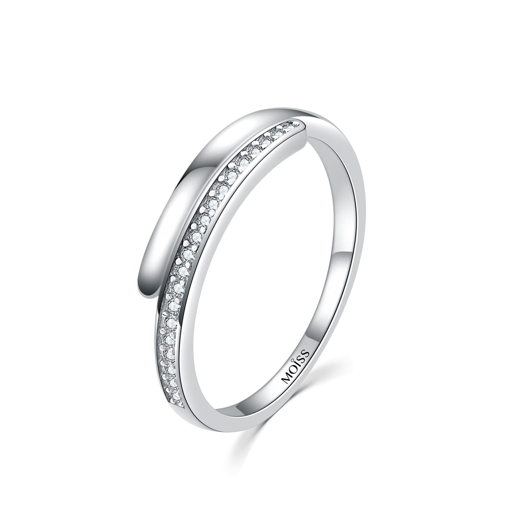MOISS Moiss stříbrný prsten DARIA R0001898 Velikost 58 mm R0004245