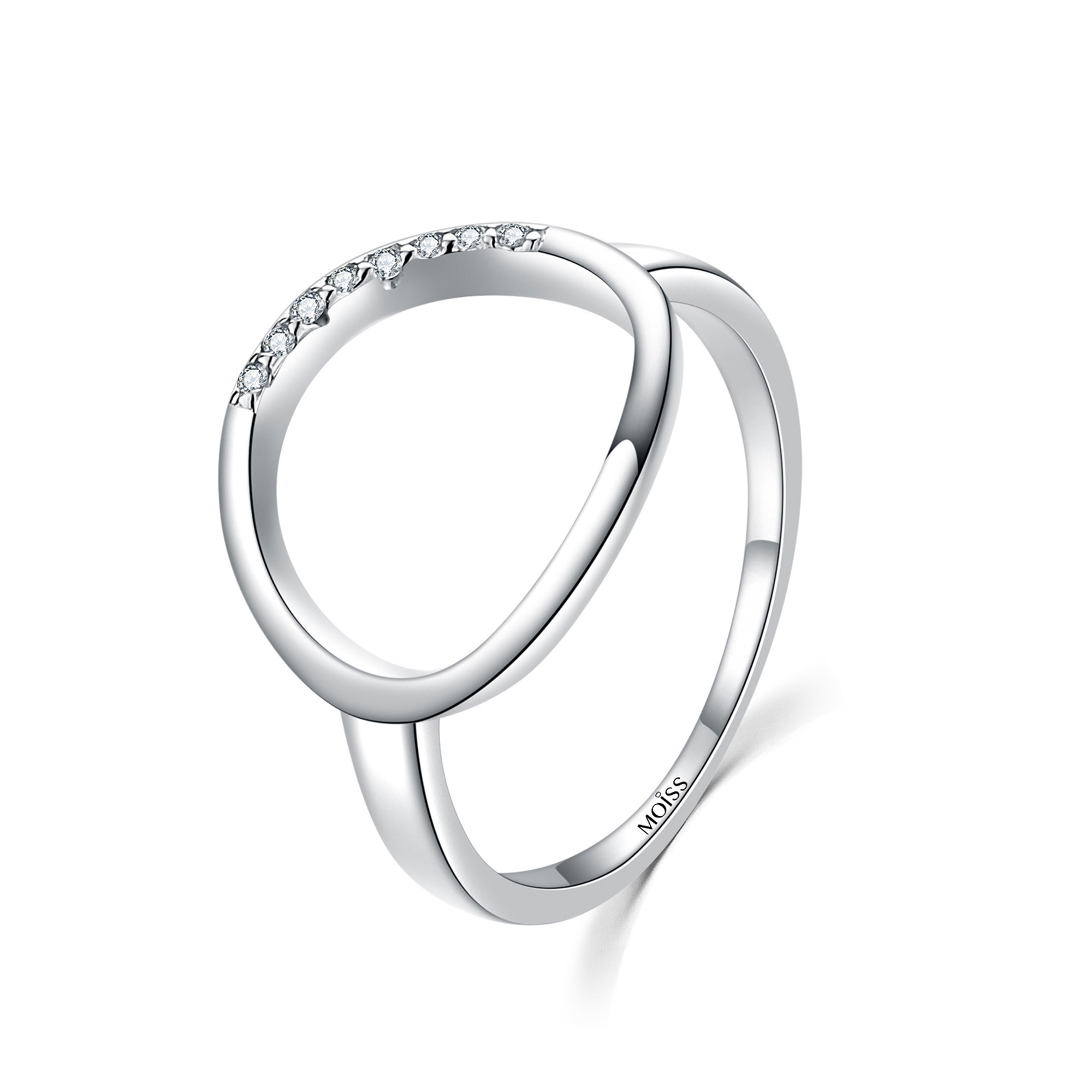 MOISS Moiss stříbrný prsten jednoduchá elegance MARS R0001901 Velikost 58 mm R0001905