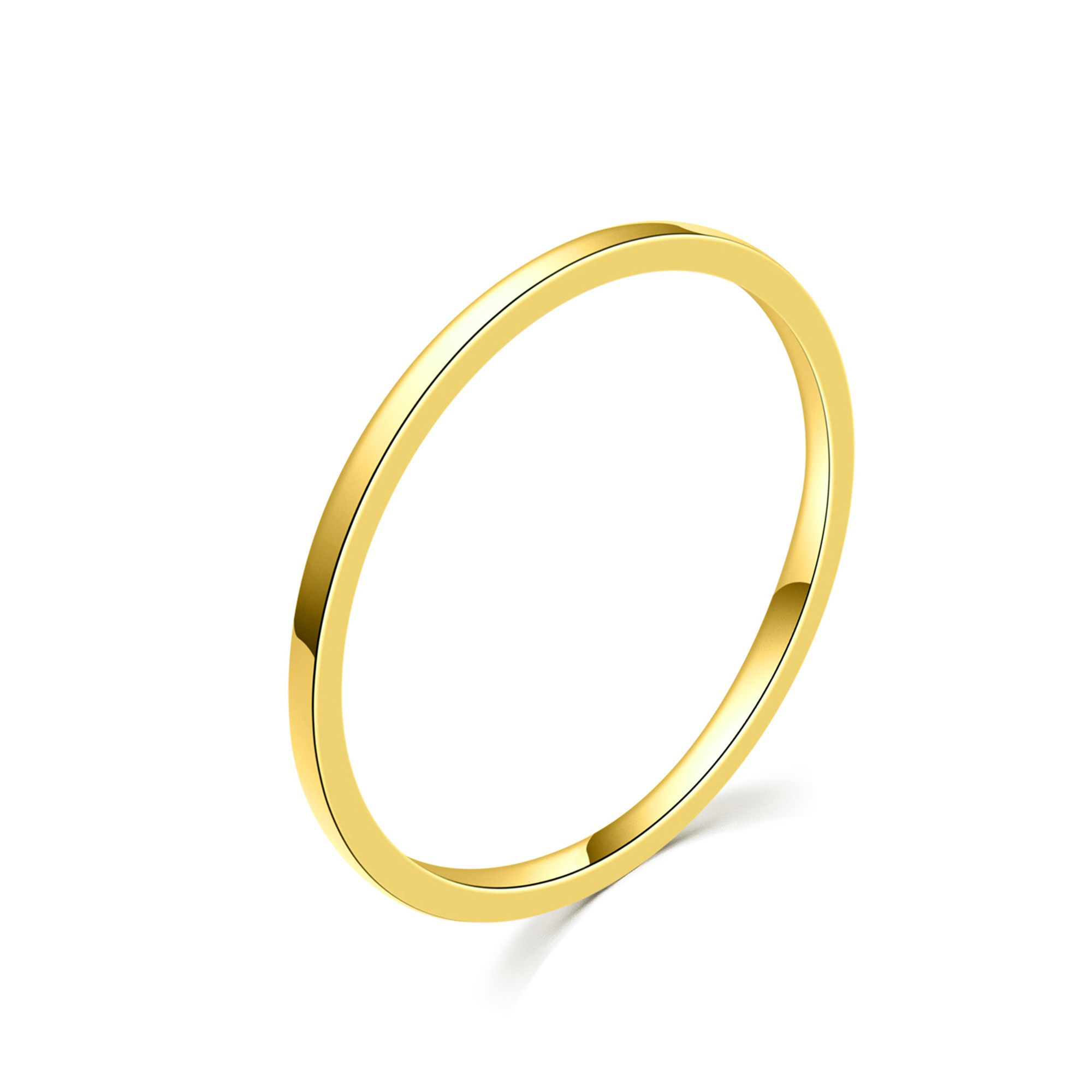 MOISS Moiss stříbrný prsten GOLD SIMPLE LINE R0001984 Velikost 54 mm R0001989