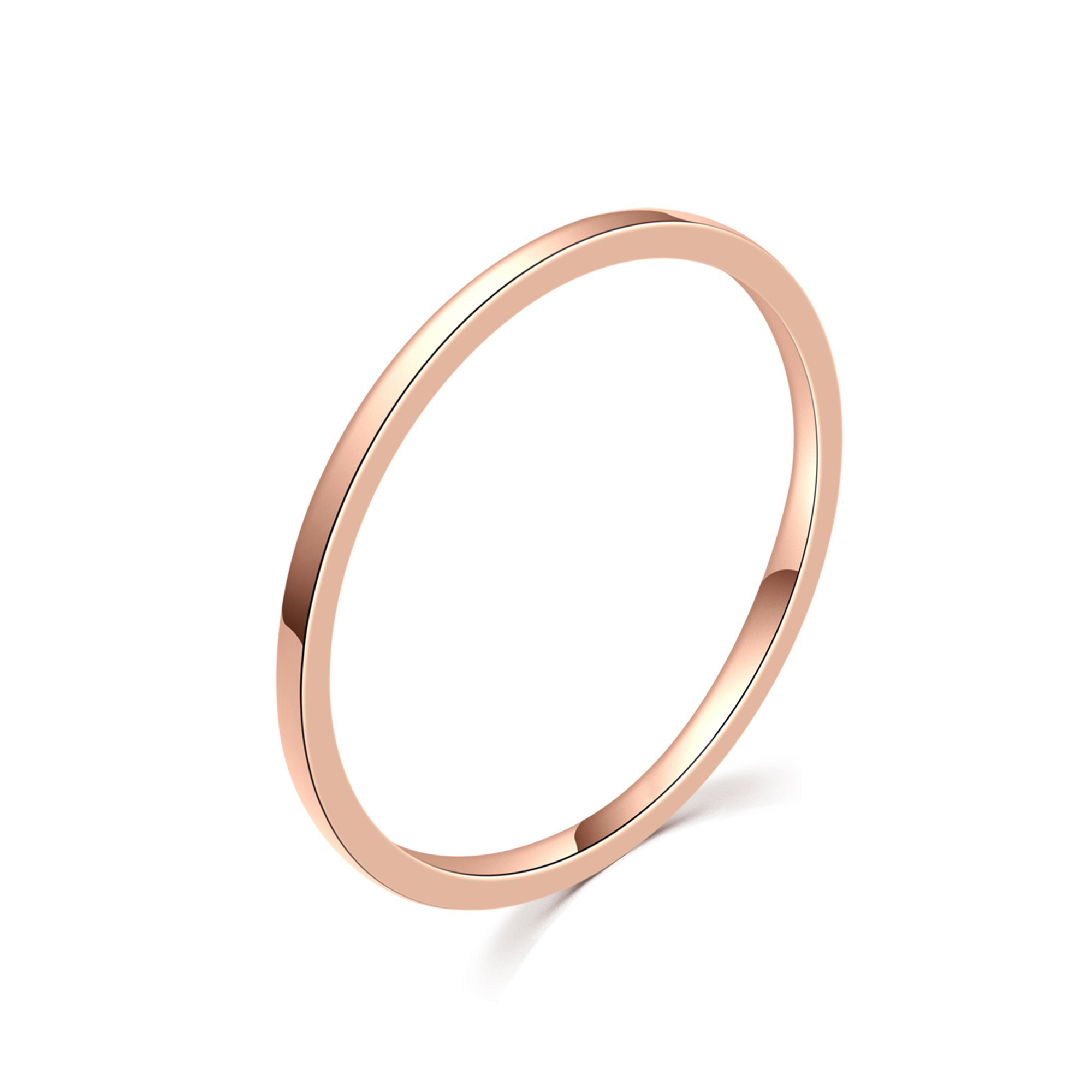 MOISS Moiss stříbrný prsten ROSE GOLD SIMPLE LINE R0001992 Velikost 61 mm R0001999