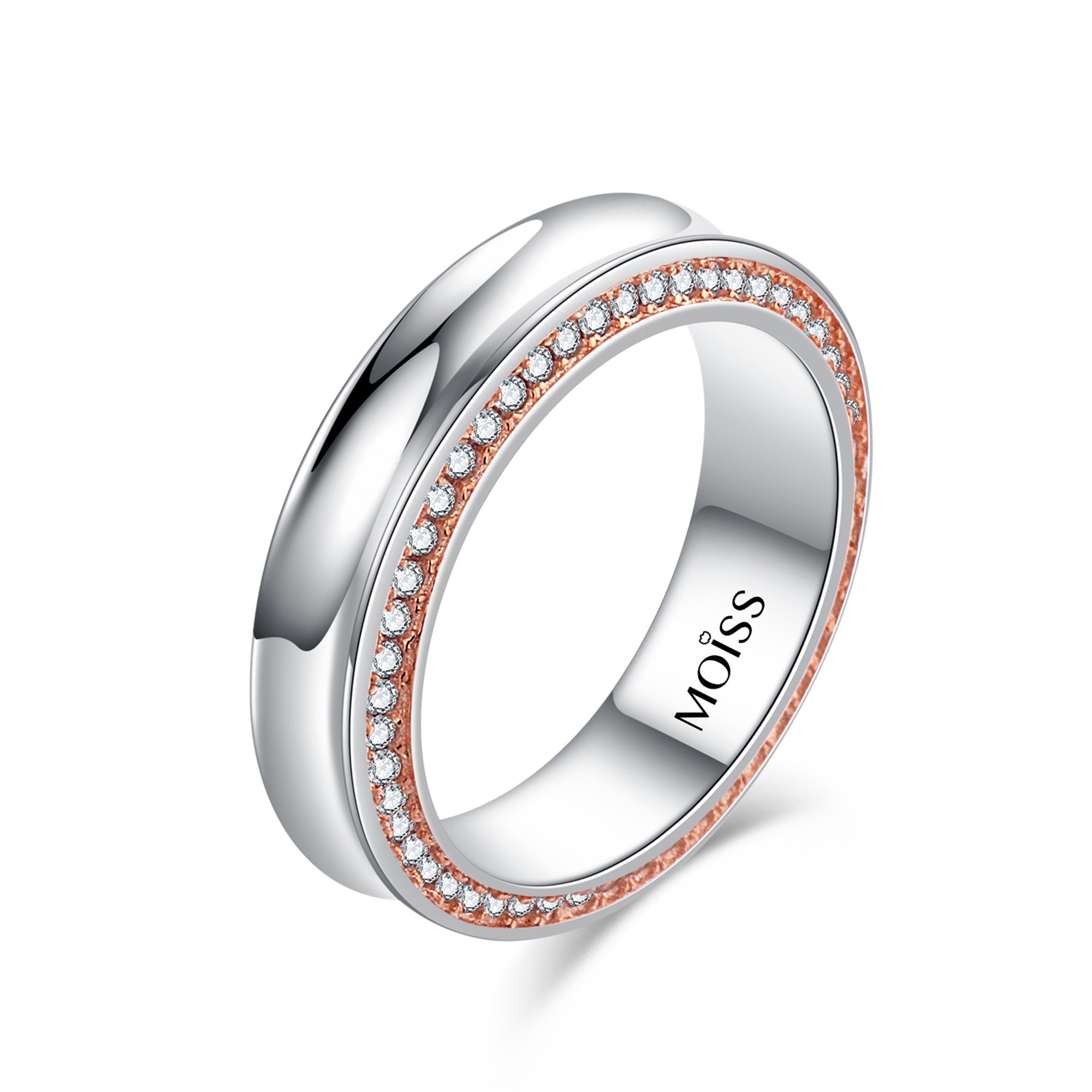 MOISS Moiss stříbrný prsten CAROL ROSE R0002128 Velikost 54 mm R0002129