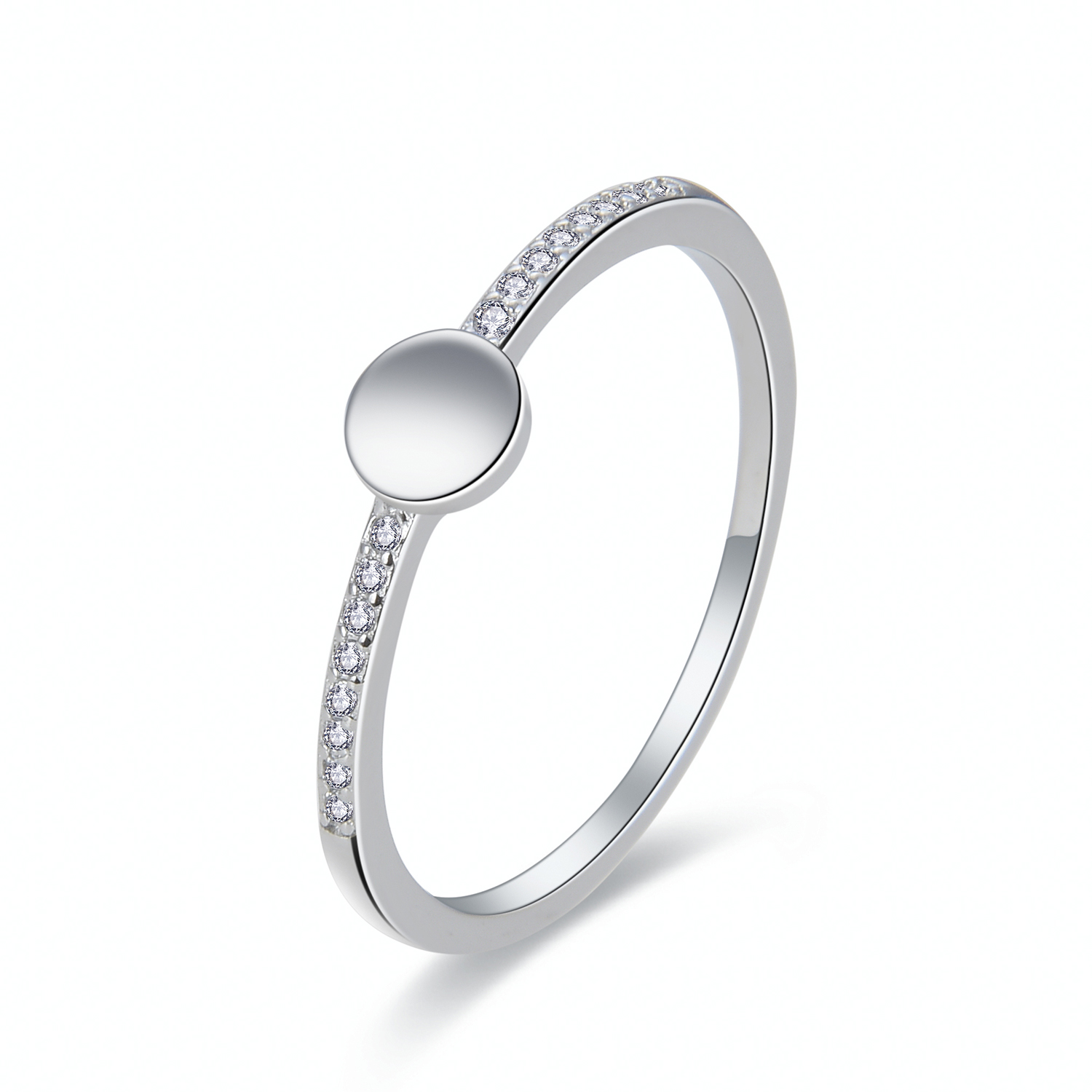 MOISS Moiss stříbrný prsten LILY R0002591 Velikost 58 mm R0002594