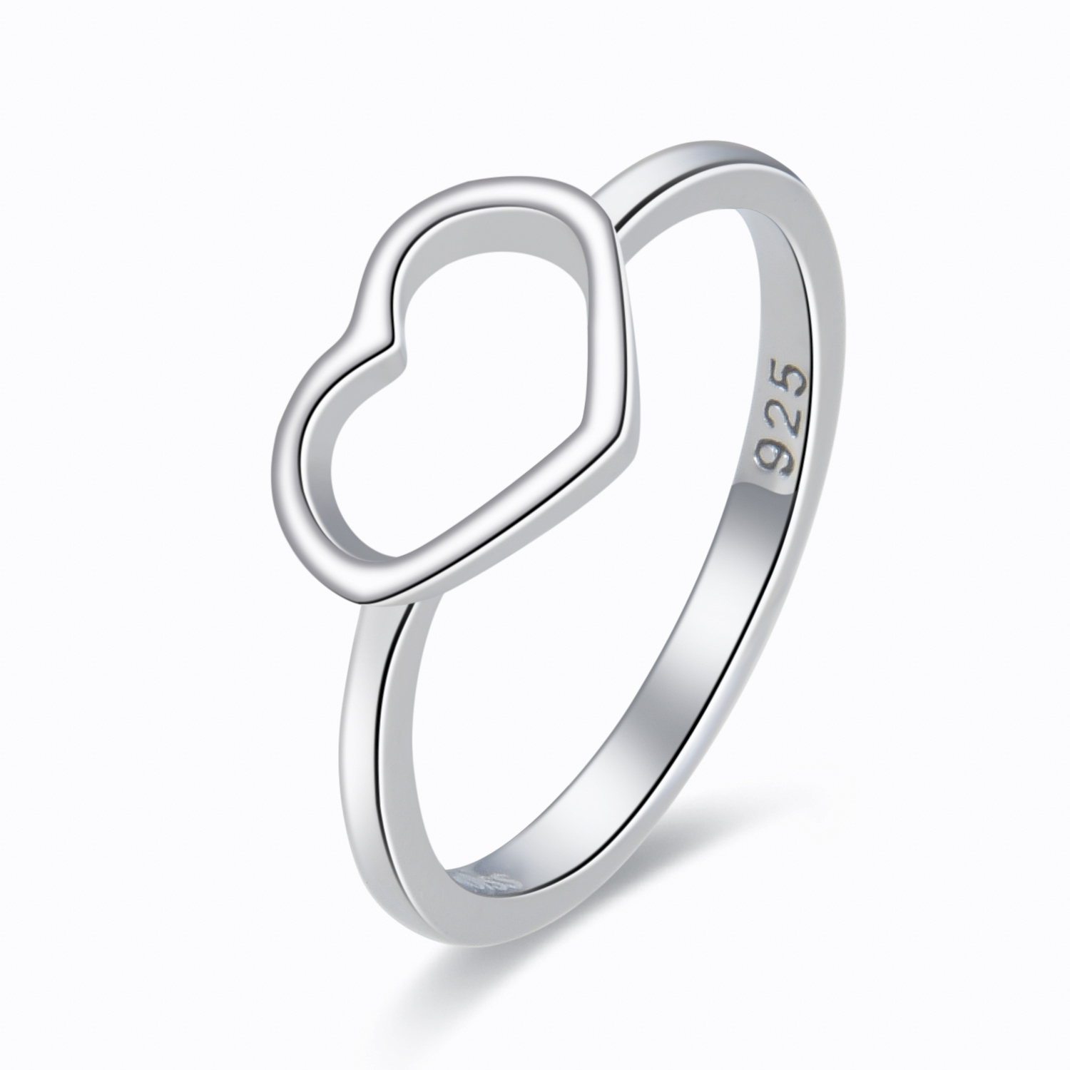 MOISS Moiss stříbrný prsten SRDCE R0002603 Velikost 58 mm R0002607