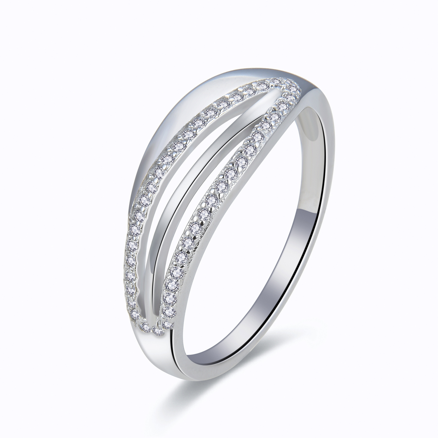 MOISS Moiss stříbrný prsten LOAN R0000859 Velikost 58 mm R0000861